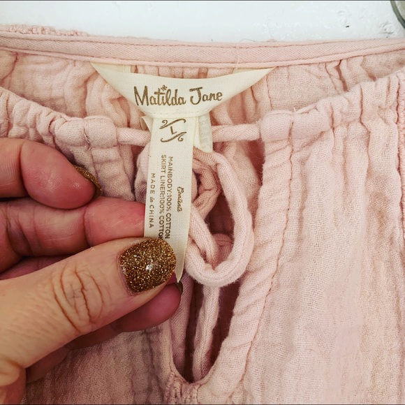 Matilda Jane Women’s Pink 💯 % Cotton Blouse - Size Large 🌸🌟🍁 - Picture 3 of 5